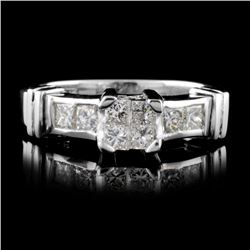 18K White Gold 0.50ct Diamond Ring