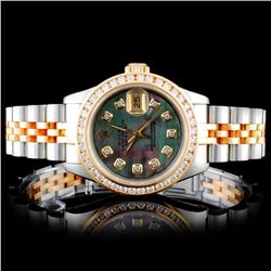 Rolex YG/SS DateJust 1.00ct Diamond Ladies Watch