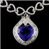 Image 1 : 18K White Gold 8.85ct Tanzanite & 3.72ct Diamond N