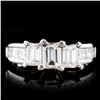 14K White Gold 1.91ctw Diamond Ring