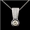 Platinum 1.64ctw Diamond Pendant