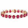 Image 3 : `14k Gold 45.80ct Ruby 1.20ct Diamond Bracelet