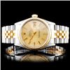Rolex YG/SS DateJust 36mm Champagne Wristwatch