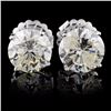 14K White Gold 6.15ct Diamond Earrings