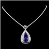 18K White Gold 11.38ct Tanzanite & 5.09ct Diamond