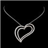 18K White Gold 1.52ctw Diamond Necklace