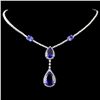 18K White Gold 15.42ct Tanzanite & 3.76ctw Diamond