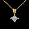18K Yellow Gold 0.50ctw Diamond Pendant