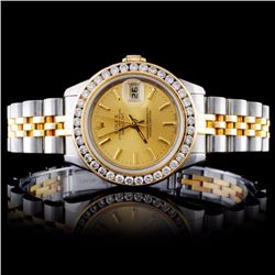 Rolex YG/SS DateJust 1.00ct Diamond Ladies Watch