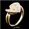 Image 2 : 18K Yellow Gold 1.63ctw Diamond Ring