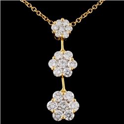 18K Yellow Gold 2.02ctw Diamond Necklace