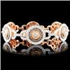 Image 2 : 18K Rose Gold 7.75ctw Diamond Bracelet