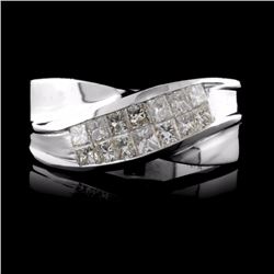 18K White Gold 0.70ctw Diamond Ring