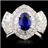 18K White Gold 1.50ct Sapphire & 1.43ct Diamond Ri