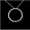 18K White Gold 0.62ctw Diamond Pendant