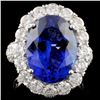 18K White Gold 8.16ct Tanzanite & 2.63ct Diamond R