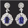 18K White Gold 6.22ct Tanzanite & 3.65ct Diamond E