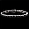 18K White Gold 2.00ctw Diamond Bracelet