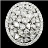 18K White Gold 3.39ct Natural Diamond Ring