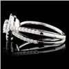 Image 3 : 18K White Gold 0.76ctw Diamond Ring
