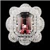 18K White Gold 8.62ct Tourmaline & 4.56ctw Diamond