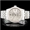 Rolex SS DateJust 36mm Diamond Wristwatch