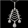 18K Gold 2.76ctw Diamond Pendant