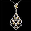 18K Gold 2.16ctw Fancy Diamond Pendant