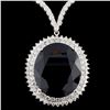 18K Gold 50.27ct Sapphire & 7.68ctw Diamond Neckla
