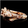 Image 3 : 18K Rose Gold 1.34ctw Fancy Color Diamond Ring