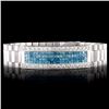 18K Gold 7.27ctw Men's Diamond Bracelet