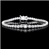 ^18k White Gold 3.00ct Diamond Bracelet