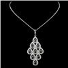 Image 2 : 14K White Gold 2.36ctw Fancy Color Diamond Pendant