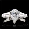 Image 1 : Solid Platinum 2.03ctw Diamond Ring