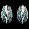 Image 1 : 14K Gold 1.98ctw Fancy Color Diamond Earrings