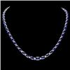Image 1 : `14k Gold 30ct Sapphire 1.10ct Diamond Necklace