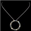 Image 2 : 14K Yellow Gold 1.86ctw Fancy Color Diamond Pendan