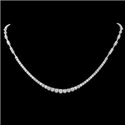 ^18k White Gold 5.80ct Diamond Necklace