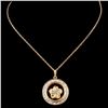 Image 2 : 14K Gold 0.20ctw Diamond Pendant