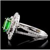 Image 3 : 18K White Gold 1.19ct Tsavorite & 0.62ct Diamond R