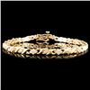 Image 1 : 14K Gold 1.00ctw Diamond Bracelet