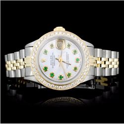 Rolex YG/SS DateJust 1.00ct Diamond Ladies Watch
