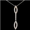 Image 1 : 14K Gold 0.88ctw Diamond Pendant
