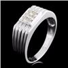 Image 2 : 14K Gold 0.11ctw Diamond Ring