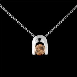 14K Gold 0.45ctw Fancy Color Diamond Pendant