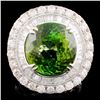 Image 1 : 18K Gold 15.33 Tourmaline & 2.76ctw Diamond Ring