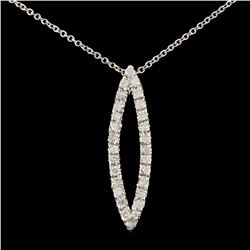 14K Gold 0.43ctw Diamond Pendant