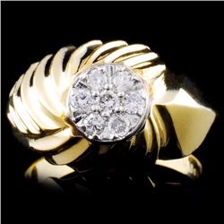 14K Gold 0.37ctw Diamond Ring