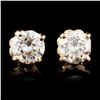 Image 1 : 14K Gold 0.48ctw Diamond Earrings
