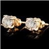 Image 2 : 14K Gold 0.48ctw Diamond Earrings